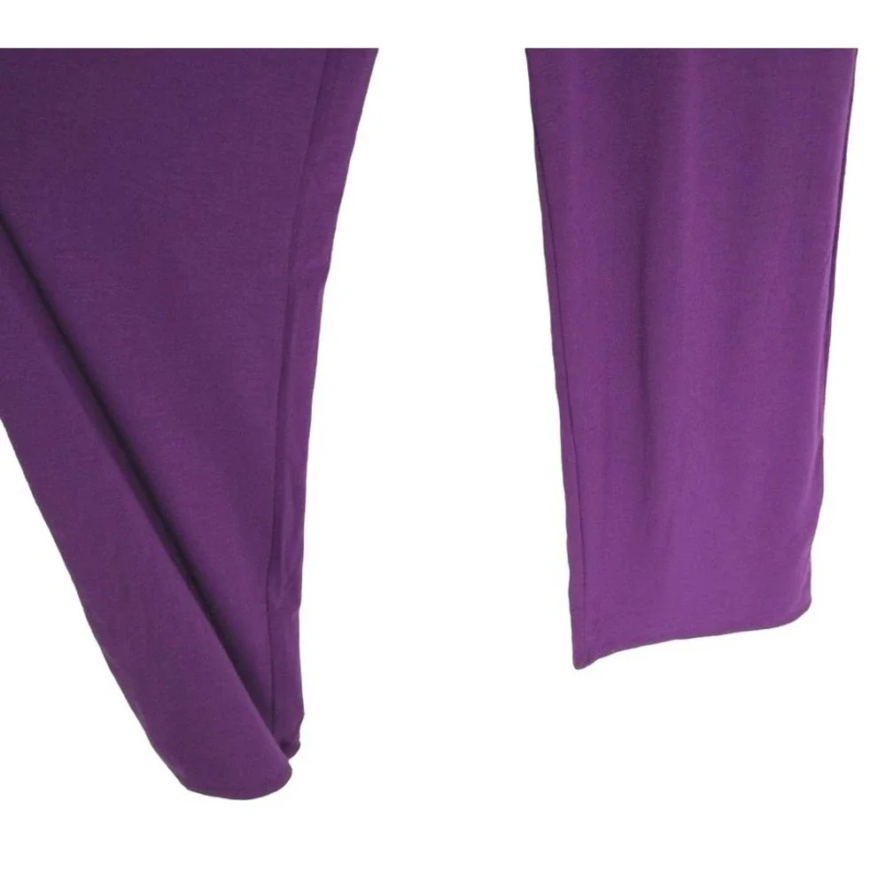 No Boundaries Strapless Jumpsuit Women XS Purple Smocked Waist Wide Leg‎